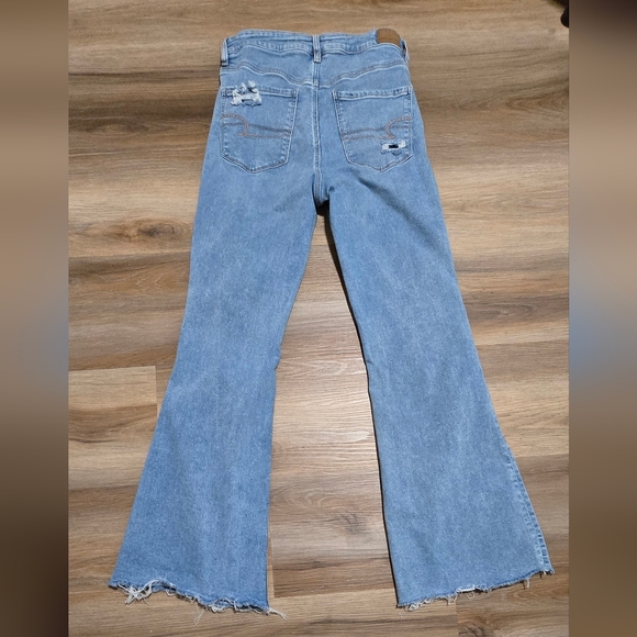 American Eagle Super High Rise Flare Next Level 2024 Jeans Size 12 Long - Picture 3 of 14